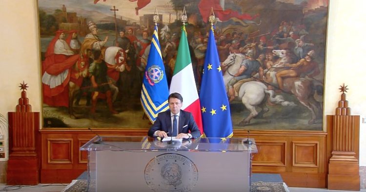 Il premier italiano Giuseppe Conte